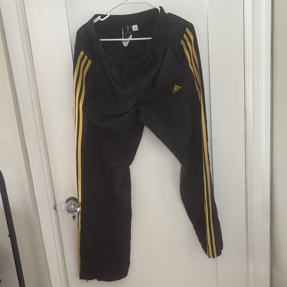 Adidas Black Pants with Yellow Stripes - Picture 2 of 6